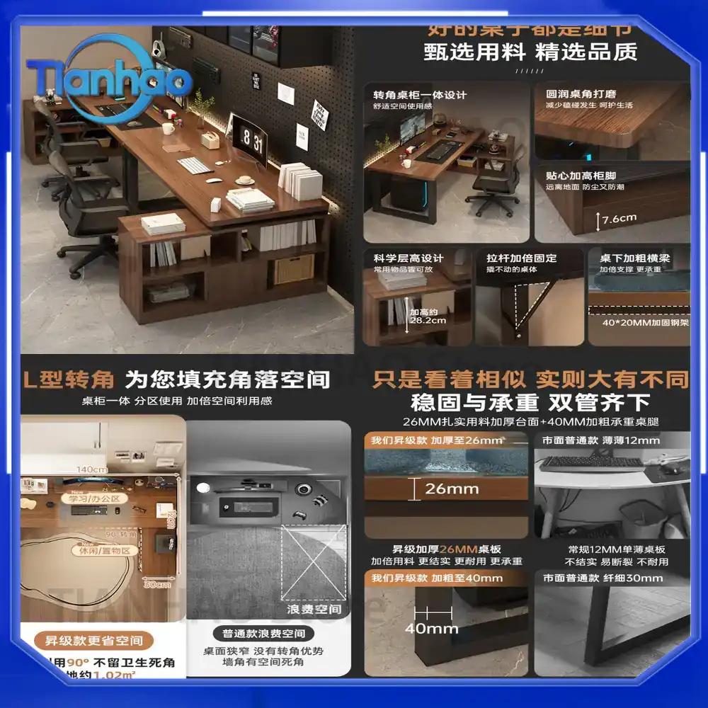 Desk Setup L Shaped - Escritorio para Juegos en Forma de
