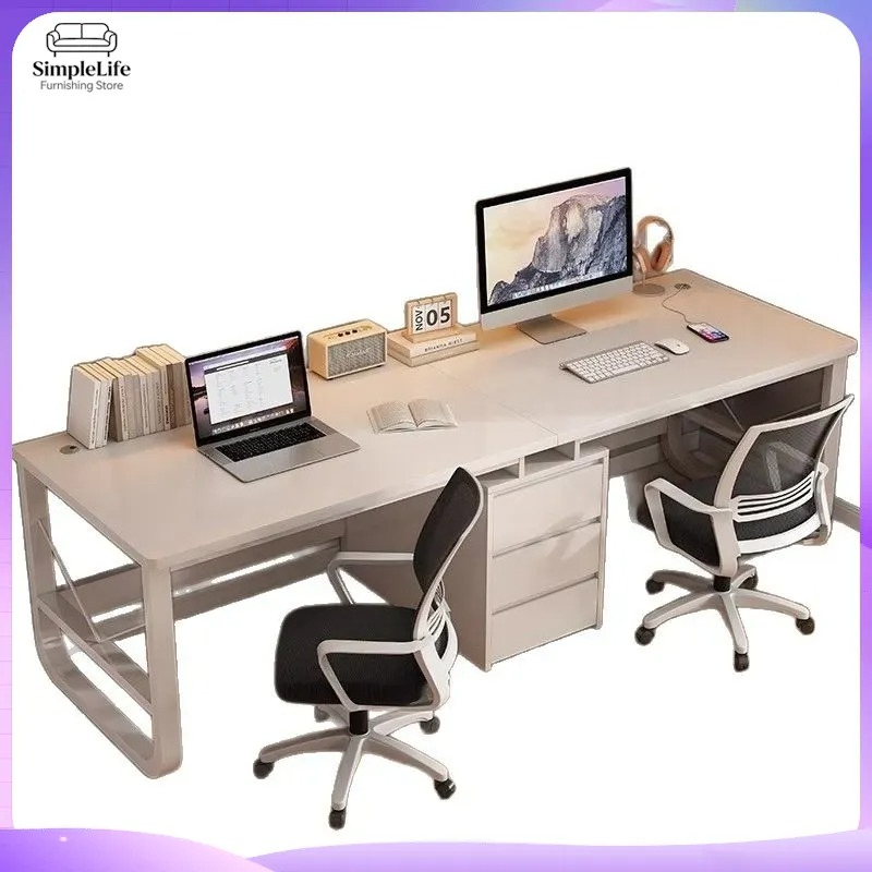 Desk Setup L Shaped - Escritorio Doble para Computadora, para Oficina